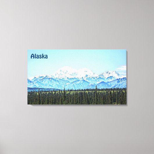 Denali (Mt. McKinley) Leinwanddruck (Vorderseite)