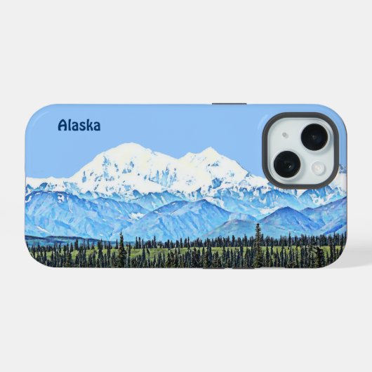 Denali (Mt. McKinley) OtterBox iPhone Case iPhone 15 Hülle (Rückseite (Horizontal))
