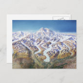 Denali (Mt. McKinley) Panorama Postkarte (Vorne/Hinten)