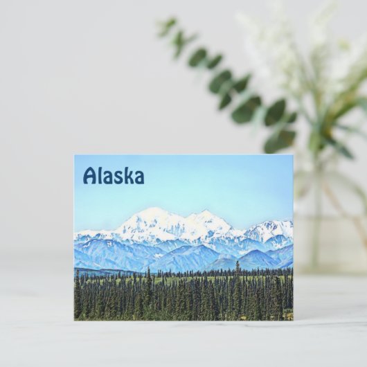 Denali (Mt. McKinley) Postkarte (Stehend Vorderseite)