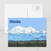 Denali (Mt. McKinley) Postkarte (Vorne/Hinten)