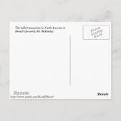 Denali (Mt. McKinley) Postkarte (Rückseite)