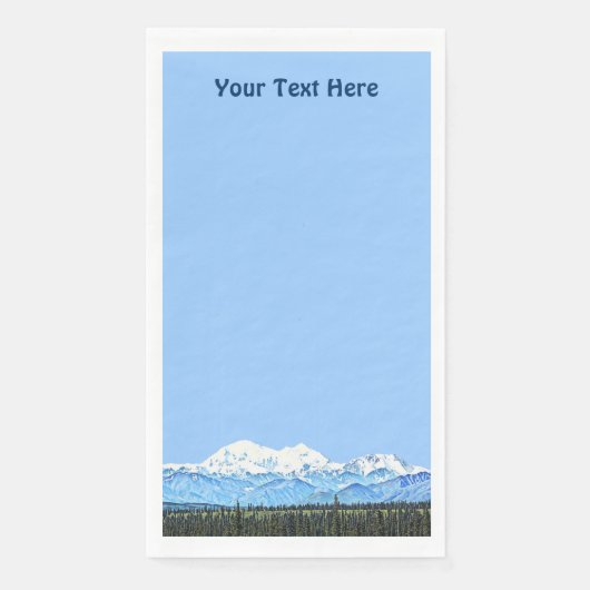 Denali (Mt. McKinley) Serviette (Vorderseite)