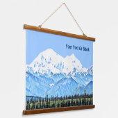 Denali (Mt. McKinley) Wandteppich Mit Holzrahmen (Gewinkelt)