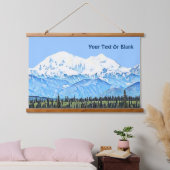 Denali (Mt. McKinley) Wandteppich Mit Holzrahmen (Schlafzimmer)