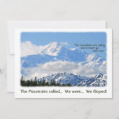 Denali: Mtns nannte - wir Eloped! Einladung (Vorderseite)