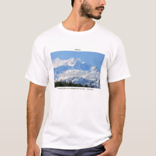 Denali/Mtns nennen-J Muir/mit Grenze T-Shirt