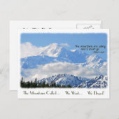 Denali: Mtns rief an - Wir haben gepeitscht! Ankündigungspostkarte (Vorne/Hinten)