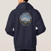Denali National Park Alaska Forest Mountains view Hoodie (Rückseite)