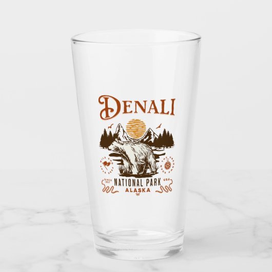 Denali National Park Alaska Glas (Vorderseite)