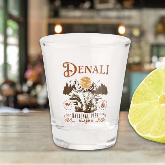 Denali National Park Alaska Schnapsglas