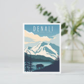 Denali National Park Alaska USA Travel Postkarte (Stehend Vorderseite)