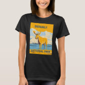 Denali National Park and Preserve Alaska Elk Souve T-Shirt (Vorderseite)