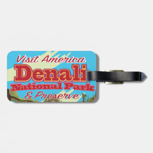 Denali National Park and Preserve Reiseplakat Gepäckanhänger