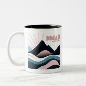 Denali National Park Colored Hills Zweifarbige Tasse (Links)