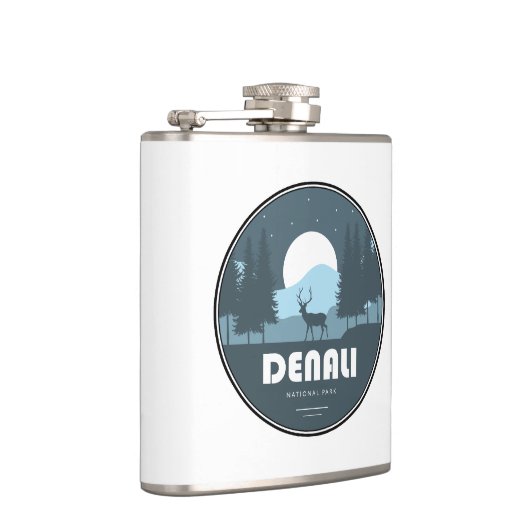 Denali National Park Deer Flachmann (Rechts)