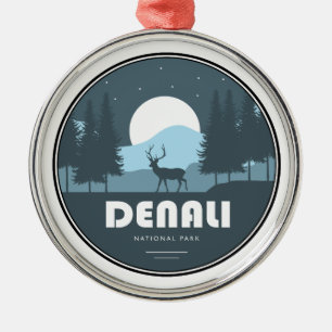 Denali National Park Deer Ornament Aus Metall