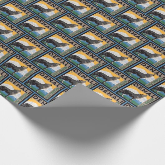 Denali National Park | Howling Wolf Geschenkpapier (Ecke)