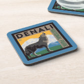 Denali National Park | Howling Wolf Getränkeuntersetzer (Linke Seite)