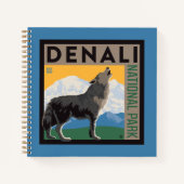 Denali National Park | Howling Wolf Notizblock (Vorderseite)