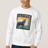 Denali National Park | Howling Wolf Sweatshirt (Vorderseite)