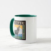 Denali National Park | Howling Wolf Tasse (Vorderseite Links)