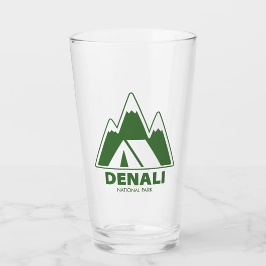 Denali National Park Mountains Camping Glas (Vorderseite)