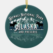DENALI NATIONAL PARK & PRESERVE PSAKE URLAUB KERAMIK ORNAMENT (Vorne)