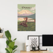 Denali National Park Reiseplakat Poster (Heimbüro)