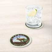 Denali National Park Runder Pappuntersetzer (Vor Ort)