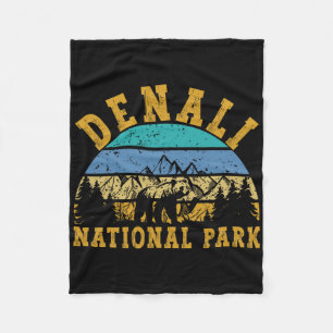 Denali-Nationalpark Alaska Berg Natur Bär H Fleecedecke