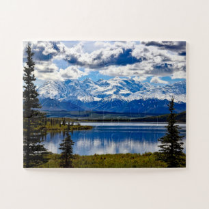Denali-Nationalpark Alaska Himmel Wolken Berge Puzzle