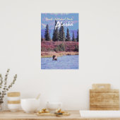 Denali-Nationalpark Alaska landschaftliches Plakat (Küche)