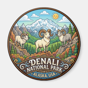 Denali-Nationalpark Alaska Magnet