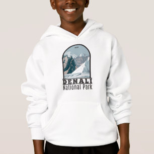 Denali-Nationalpark Alaska Mount Hunter Vintage Hoodie