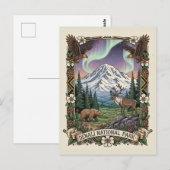 Denali-Nationalpark Alaska Postkarte (Vorne/Hinten)