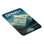 Denali Nationalpark Alaska Travel Magnet (Rechte Seite)
