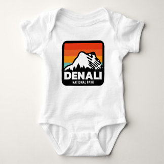 Denali Nationalpark Cool Retro Vintages Geschenk Baby Strampler