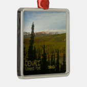 Denali Nationalpark in Alaska Silbernes Ornament (Rechts)