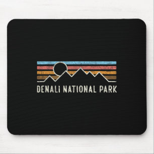 Denali-Nationalpark Retro-Berglinien Camping  Mousepad