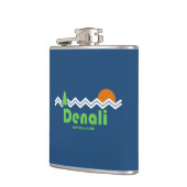 Denali Nationalpark Retro Flachmann (Links)