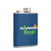 Denali Nationalpark Retro Flachmann (Rechts)