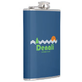 Denali Nationalpark Retro Flachmann (Rechts)