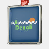 Denali Nationalpark Retro Ornament Aus Metall (Links)