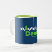 Denali Nationalpark Retro Zweifarbige Tasse (Vorderseite Links)