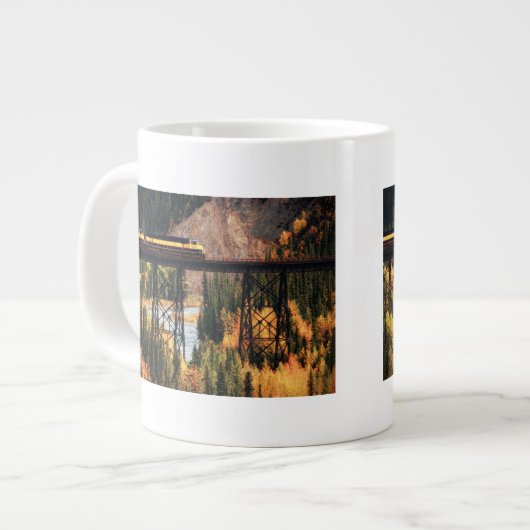 Denali Nationalpark und Konserve USA Alaska Jumbo-Tasse (Vorderseite Links)