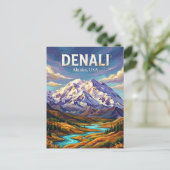 Denali-Nationalpark USA Postkarte (Stehend Vorderseite)
