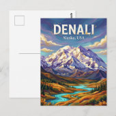 Denali-Nationalpark USA Postkarte (Vorne/Hinten)