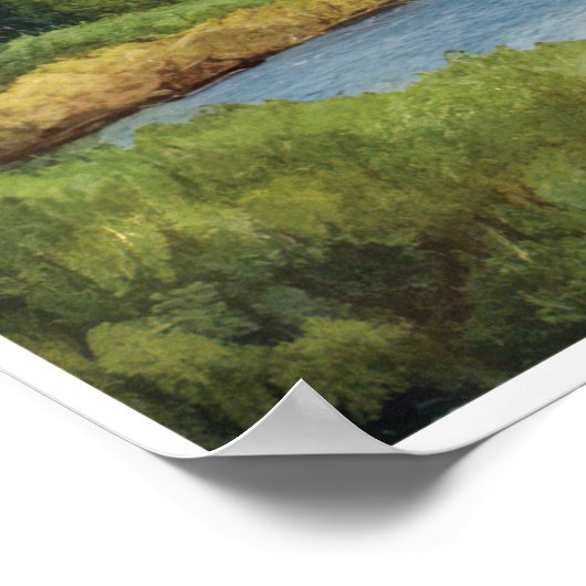 Denali Nationalpark Wasserfarbenmalerei Poster (Ecke)