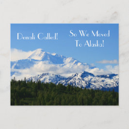 Denali rief an! Also zogen wir nach Alaska! Anschr Ankündigungspostkarte